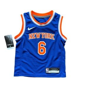 NY KNICKS JERSEY NIKE NBA JERSEY BOYS KNICKS JERSEY PORZINGIS #6 KIDS BASKETBALL